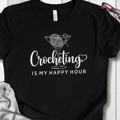 Crocheting Happy Hour T-Shirt