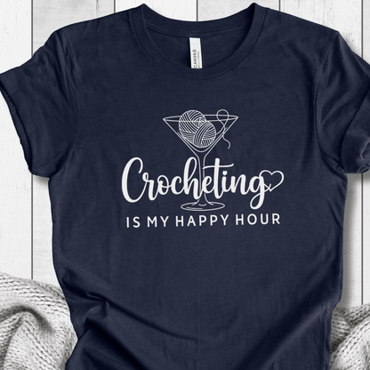 Crocheting Happy Hour T-Shirt
