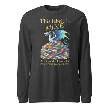 Fabric Dragon Hoarder Long Sleeve Tee Dark Grey Heather / XS