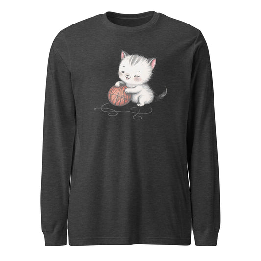Soft Kitty Long Sleeve Tee Dark Grey Heather / XS