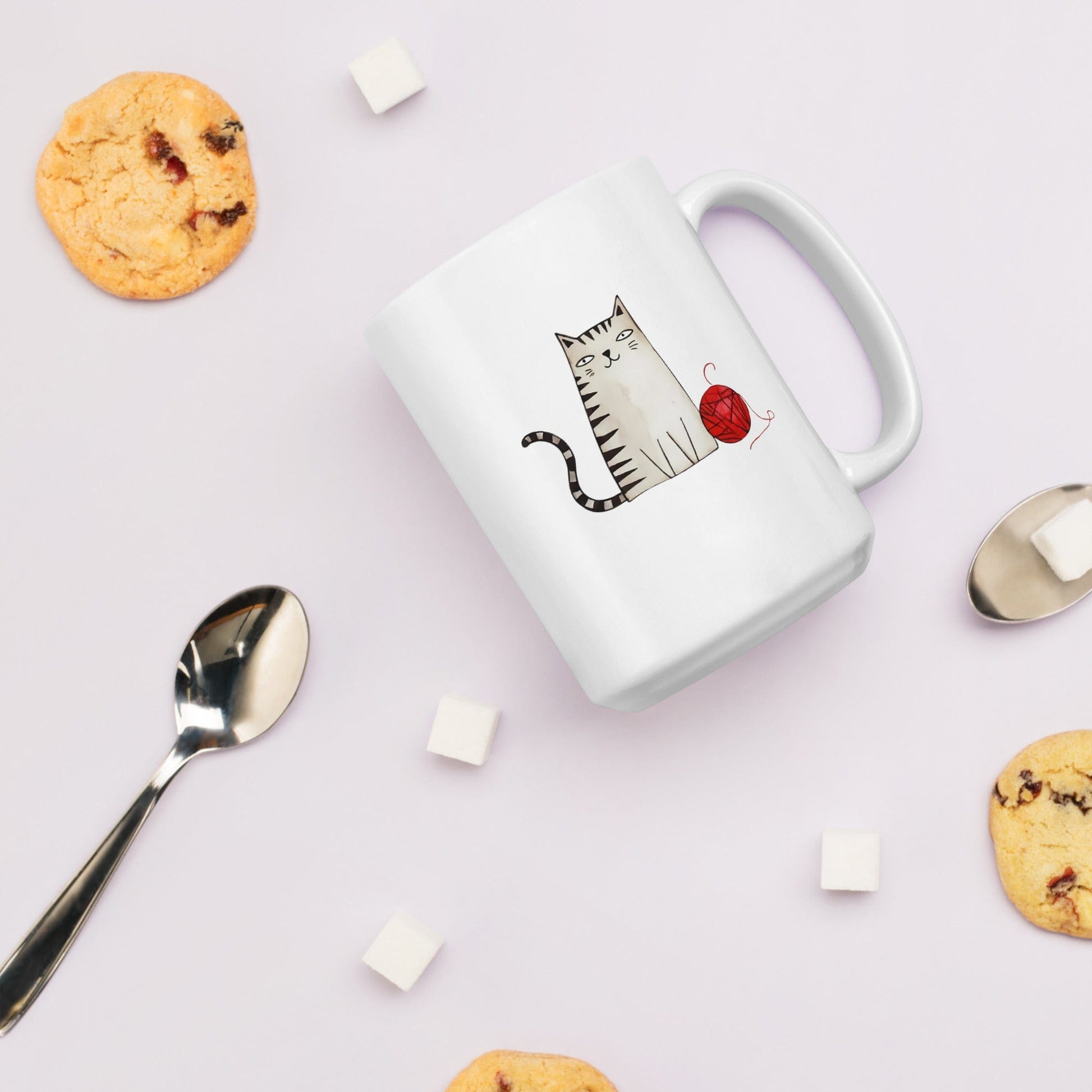 Drawn Cat Mug