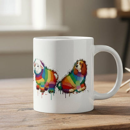 Animal Dye Splash Lineup Mug 11 oz