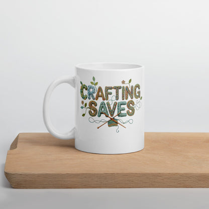 Crafting Saves Mug 11 oz