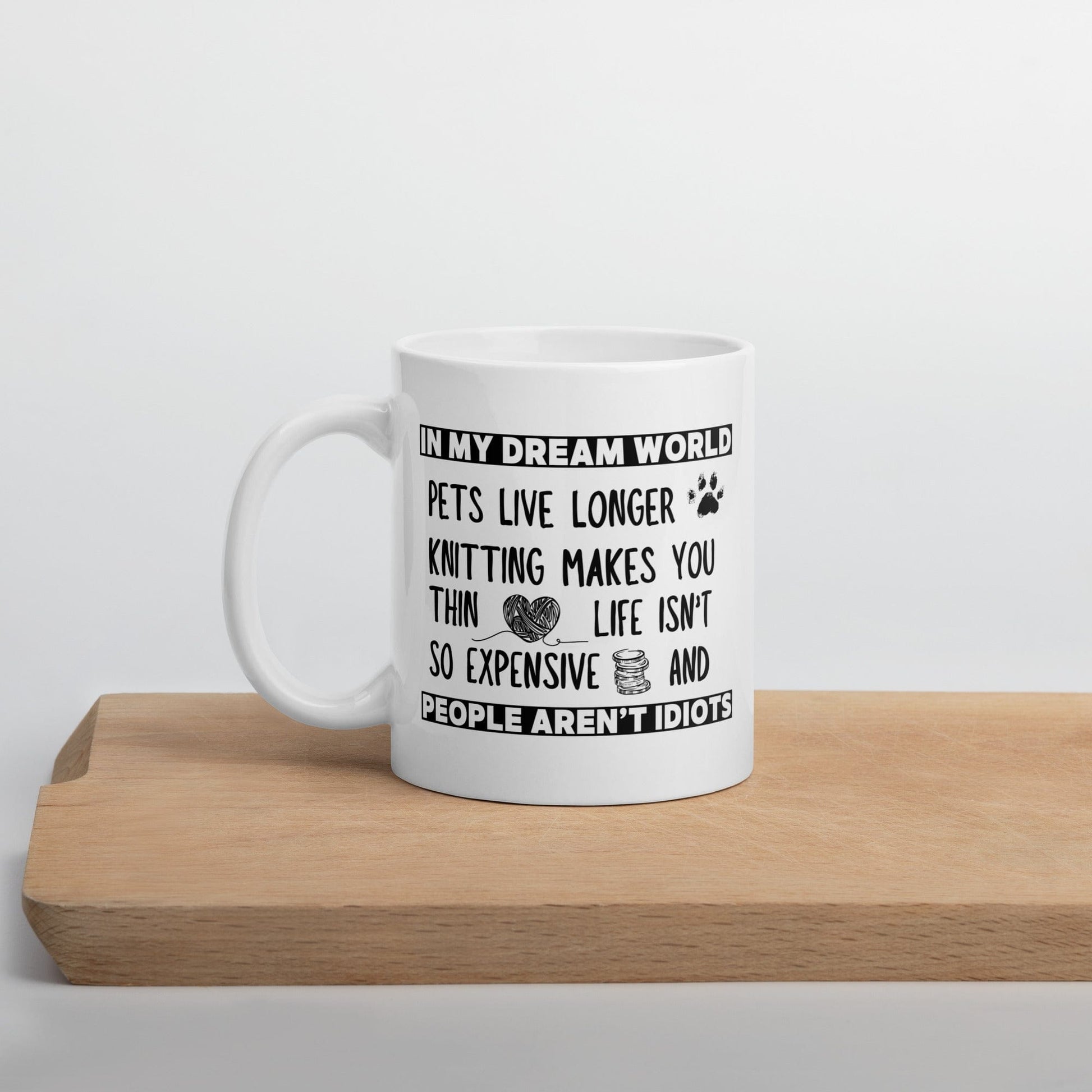 Dream World Knitting Mug 11 oz