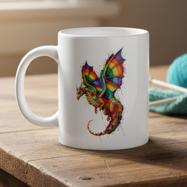 Hover Dragon Dye Splash Mug 11 oz