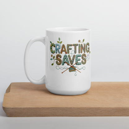 Crafting Saves Mug 15 oz