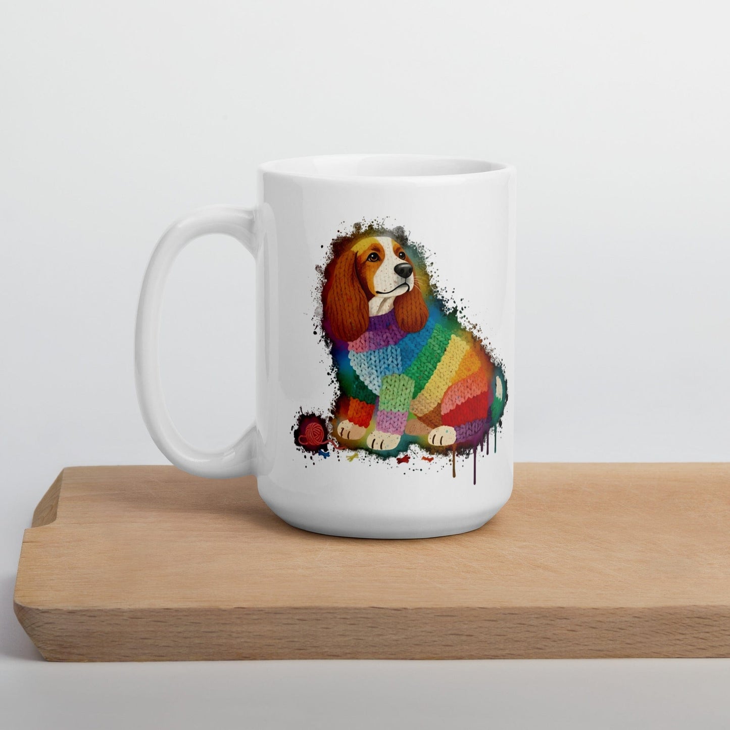 Dog Dye Splash Mug 15 oz