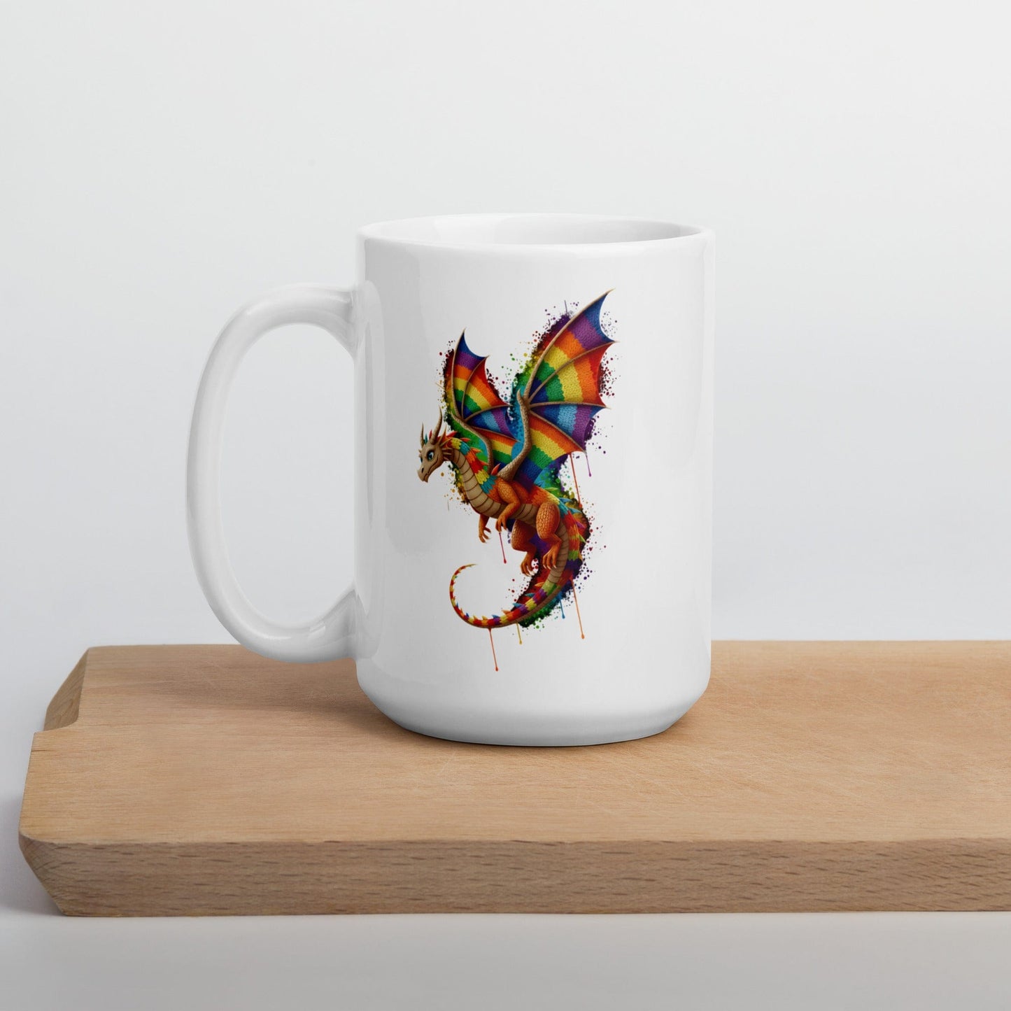 Hover Dragon Dye Splash Mug 15 oz