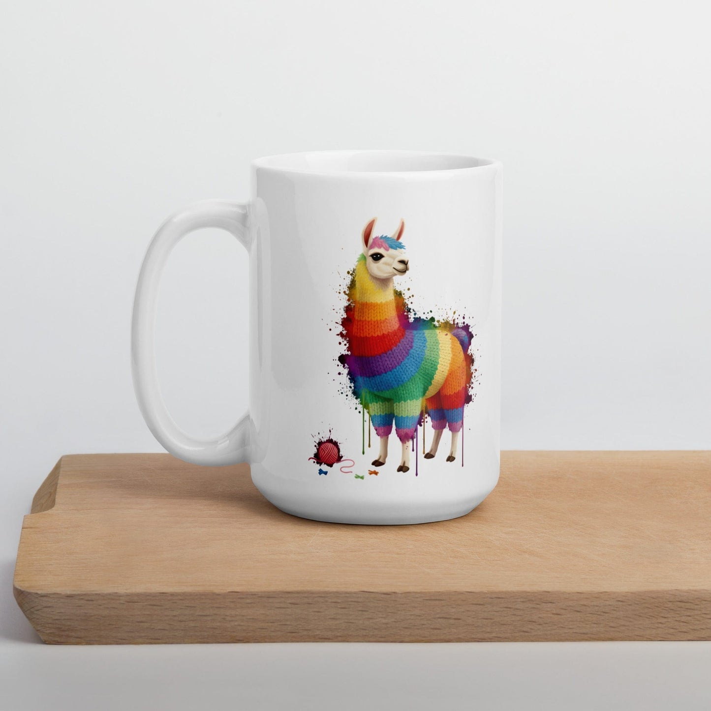 Llama Dye Splash Mug 15 oz