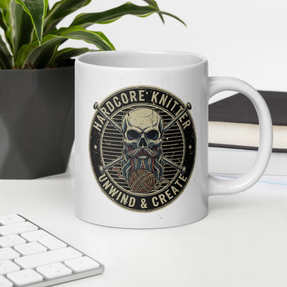 Hardcore Knitter Mug 20 oz