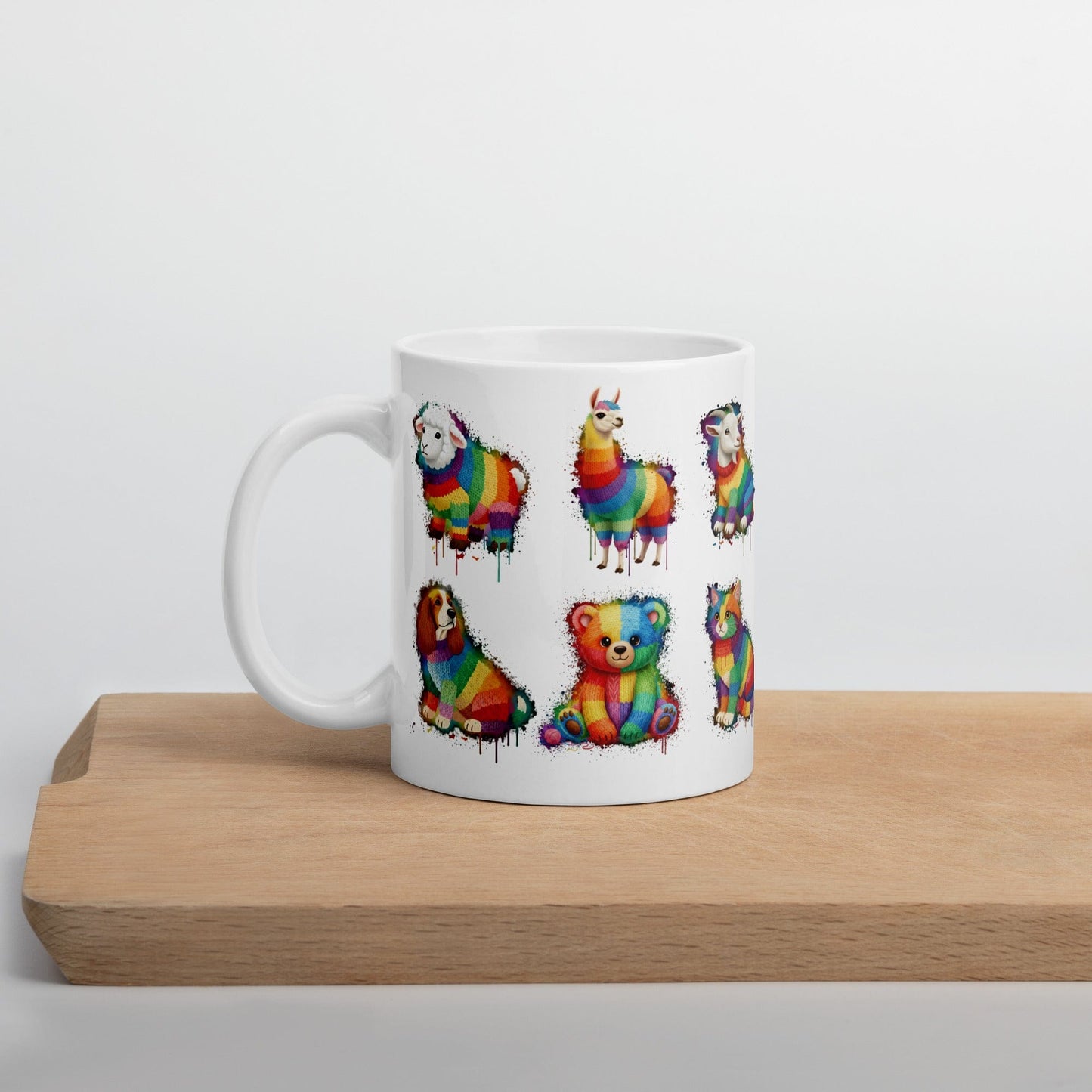Animal Dye Splash Grid Mug