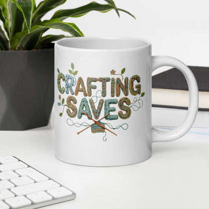 Crafting Saves Mug