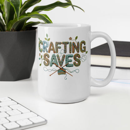 Crafting Saves Mug