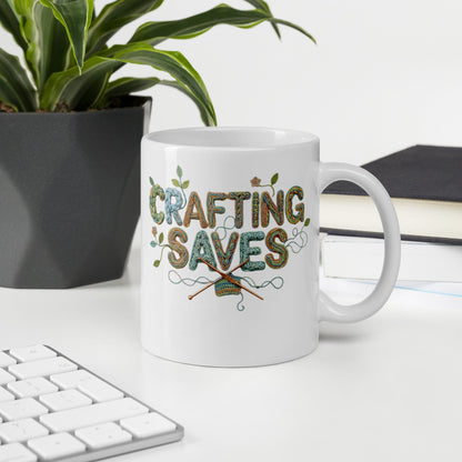 Crafting Saves Mug