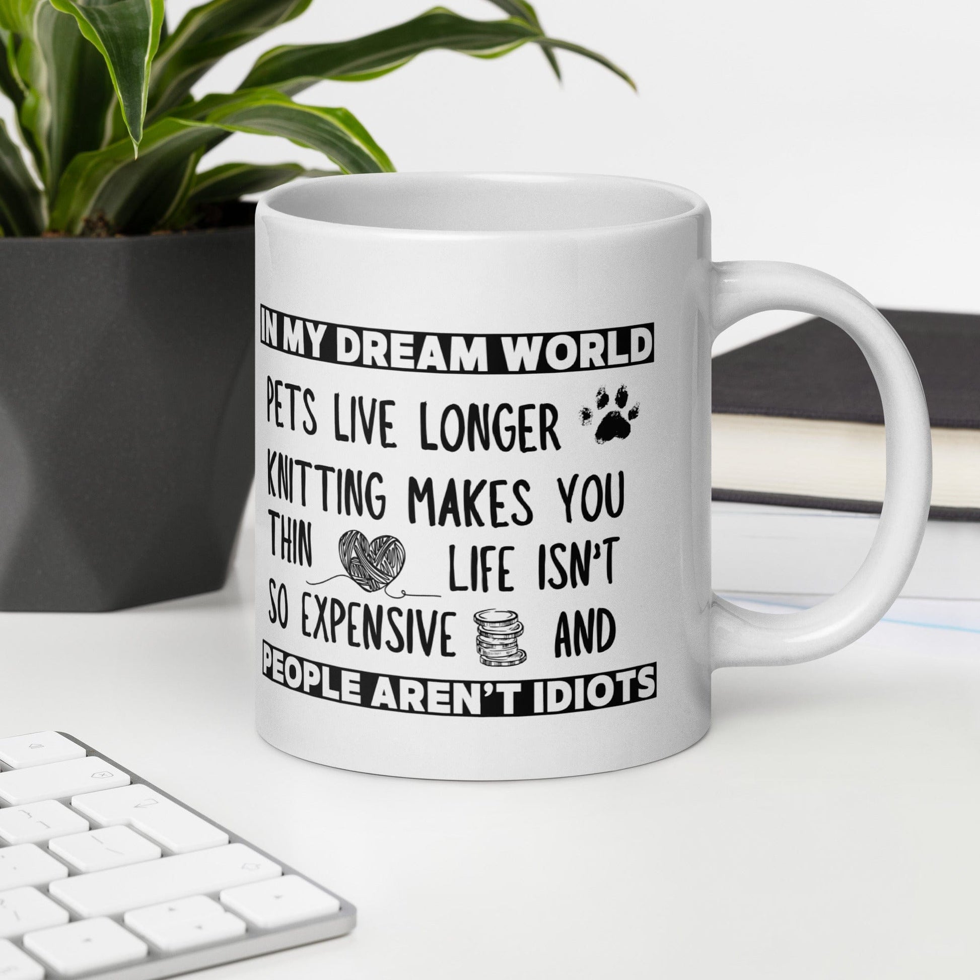 Dream World Knitting Mug