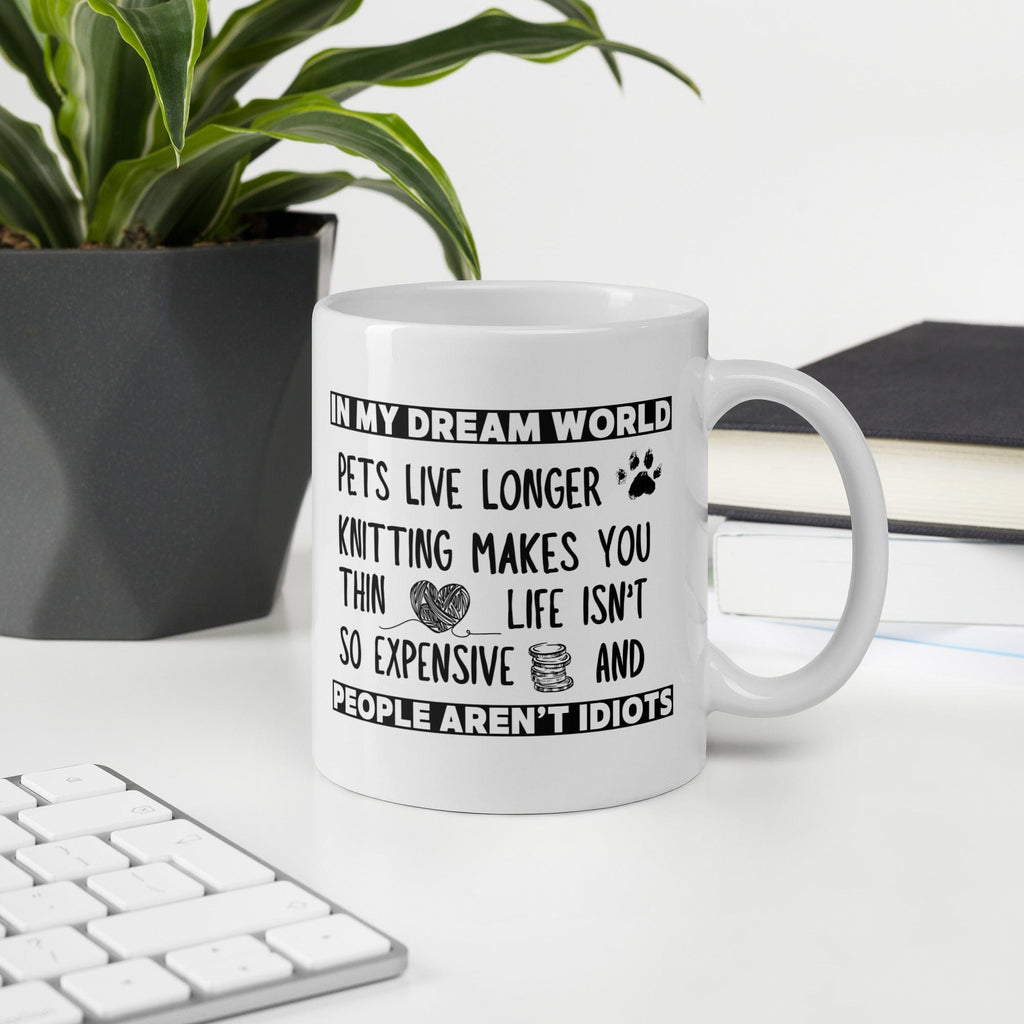 Dream World Knitting Mug