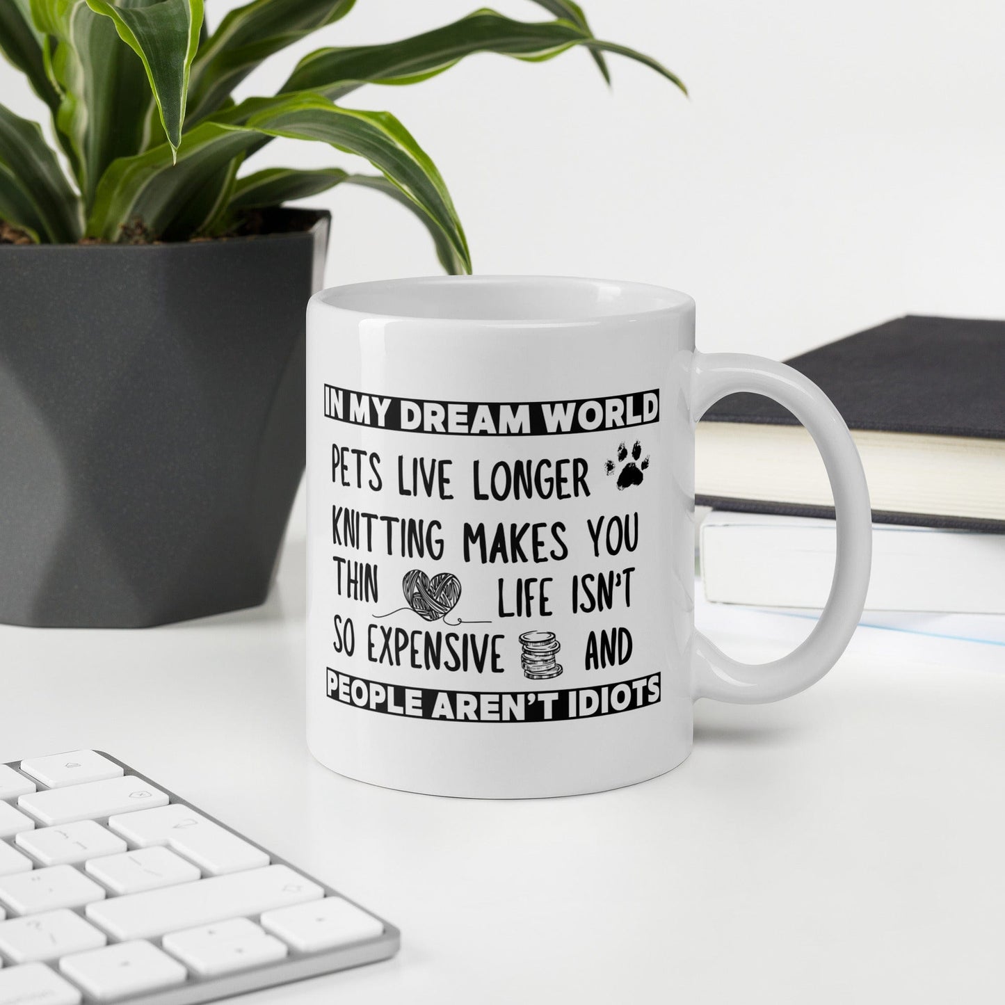Dream World Knitting Mug