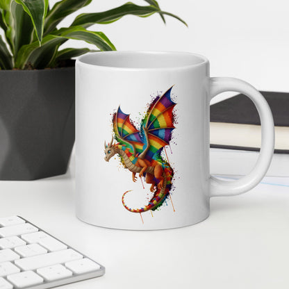 Hover Dragon Dye Splash Mug