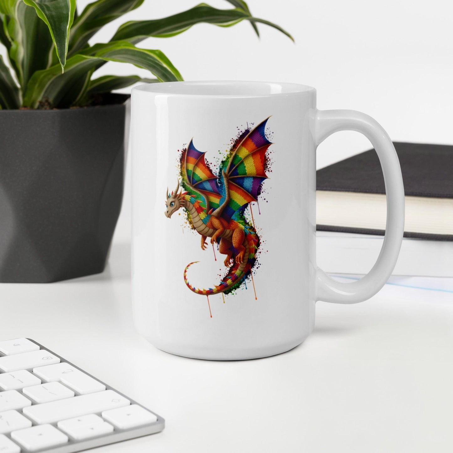 Hover Dragon Dye Splash Mug