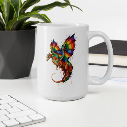 Hover Dragon Dye Splash Mug