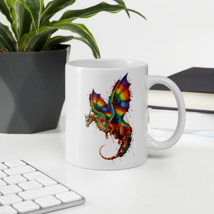 Hover Dragon Dye Splash Mug