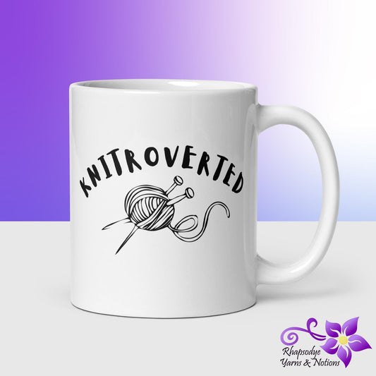 'Knitrovert' Mug