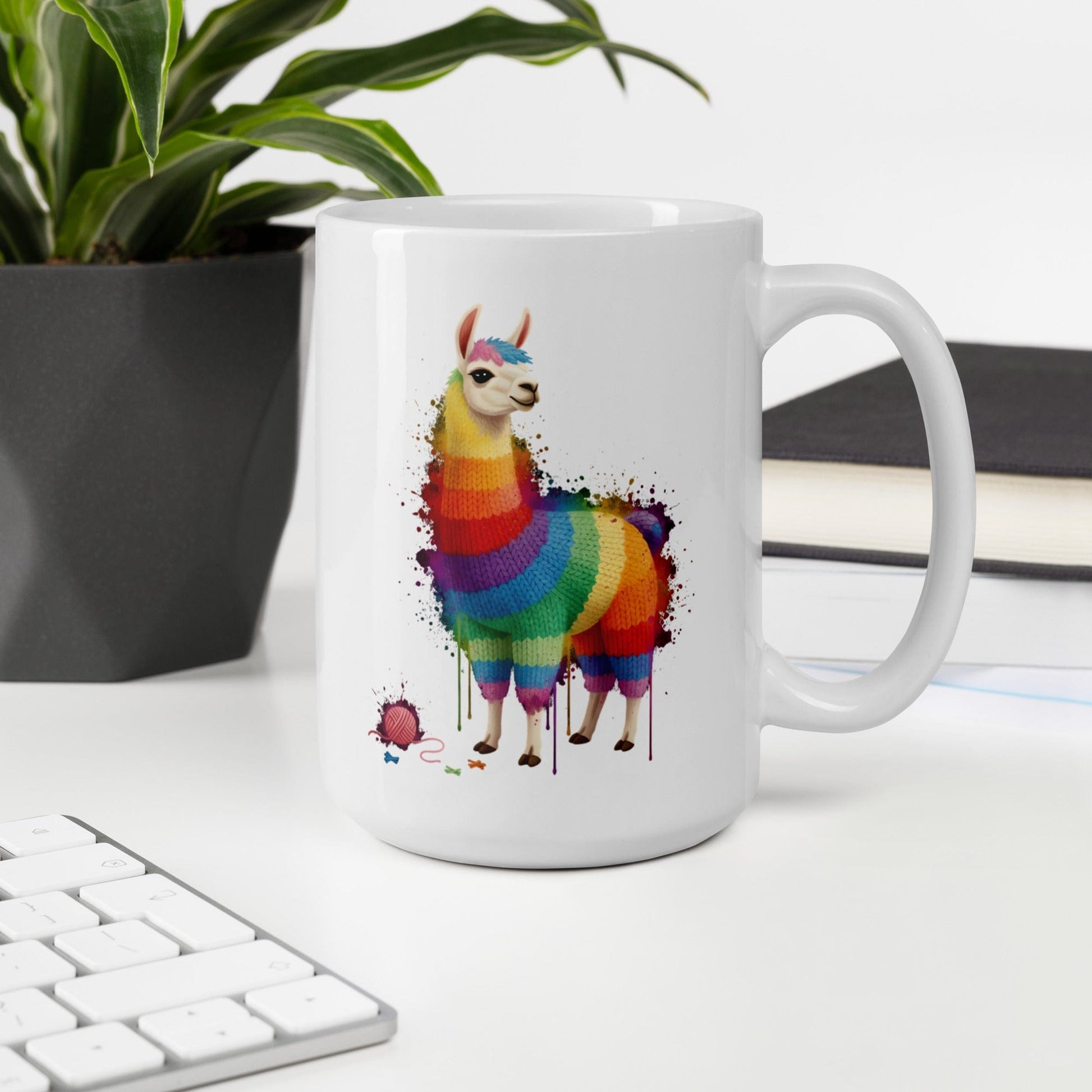 Llama Dye Splash Mug