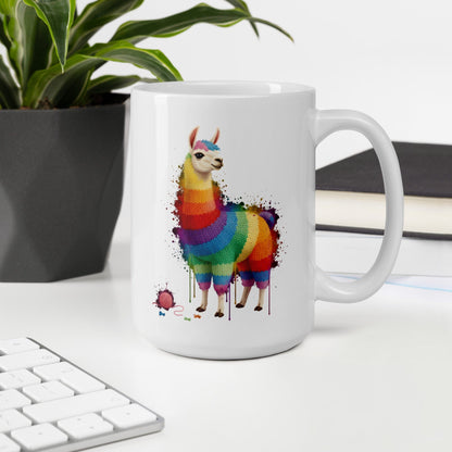 Llama Dye Splash Mug