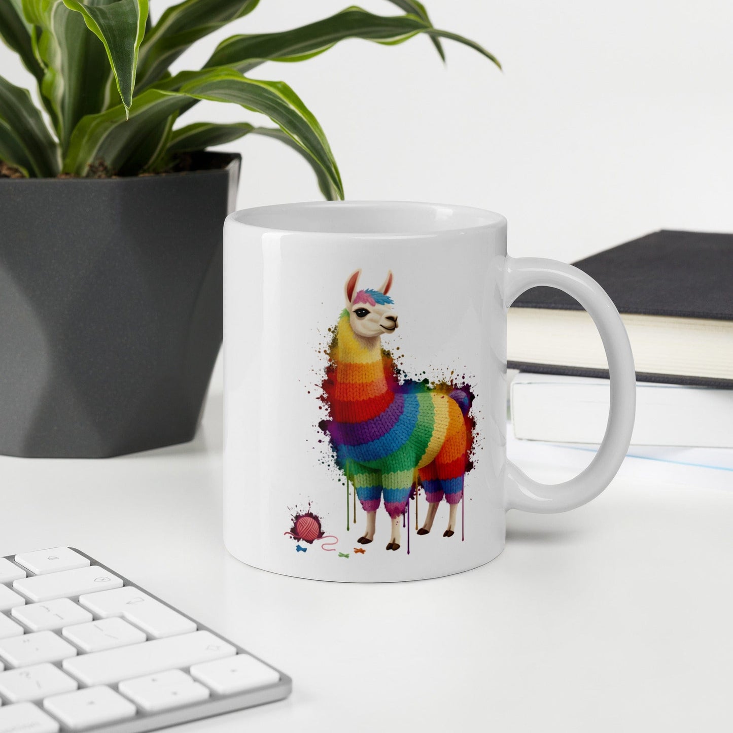 Llama Dye Splash Mug