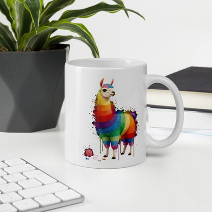 Llama Dye Splash Mug