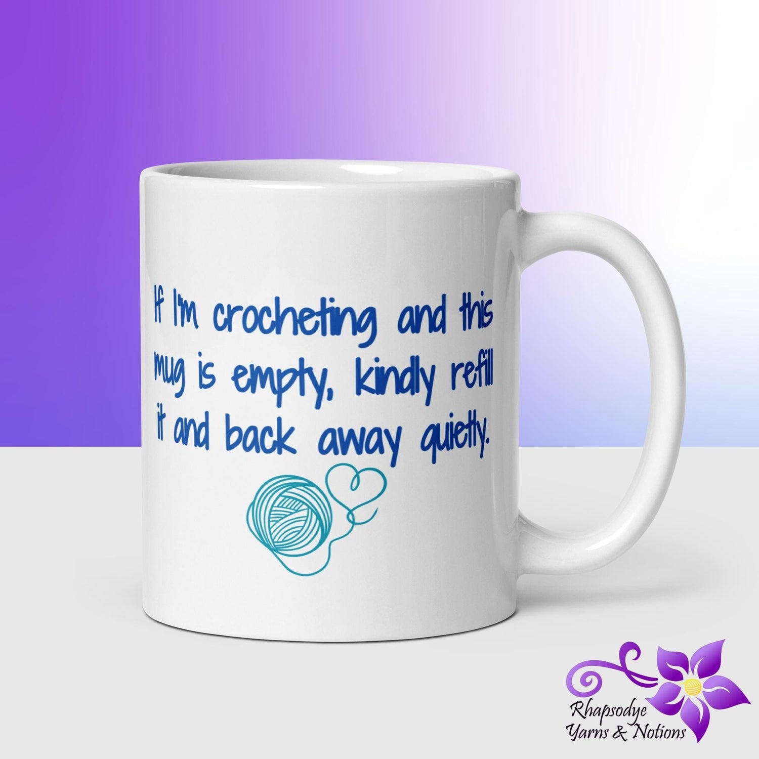 'Please refill - Crocheting' Mug