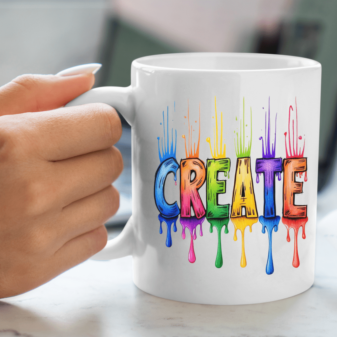 Rainbow Create Mug