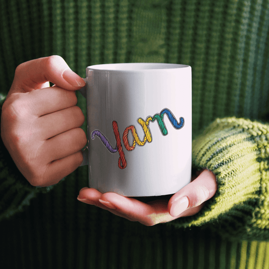 Rainbow Yarn Mug