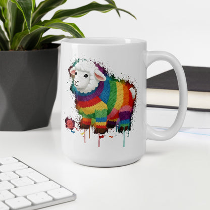 Sheep Dye Splash Mug