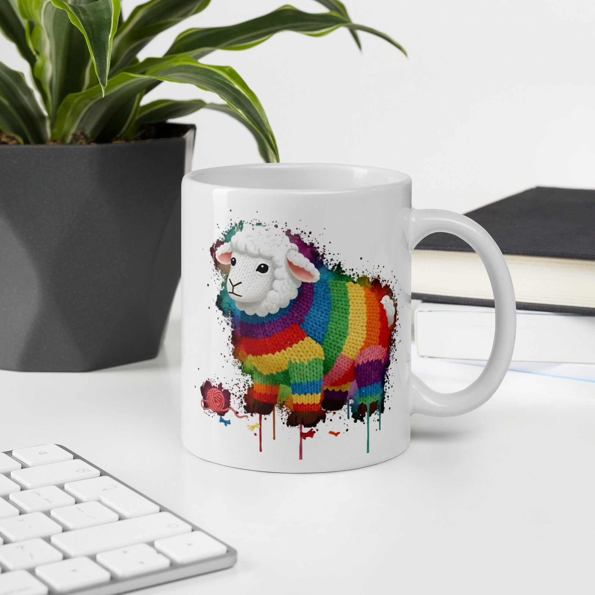 Sheep Dye Splash Mug