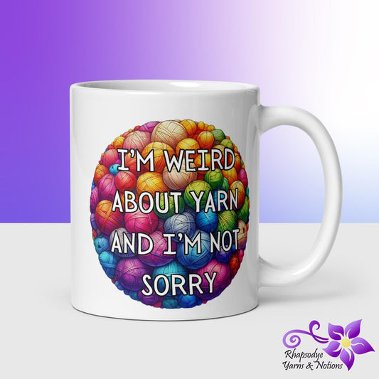 'Weird About Yarn' Mug