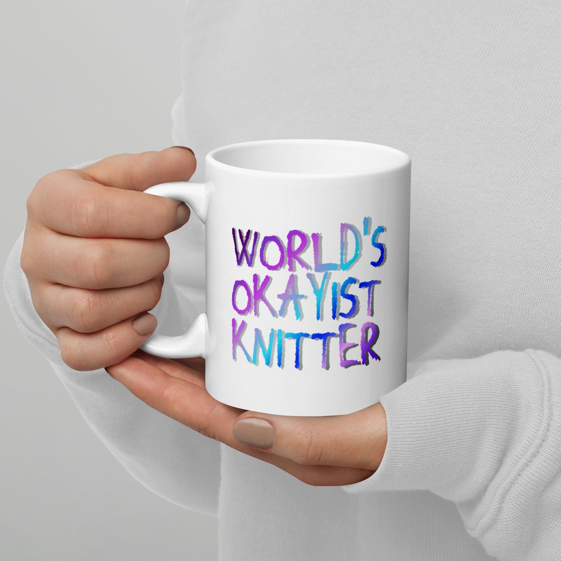 'World's okayist knitter' Mug