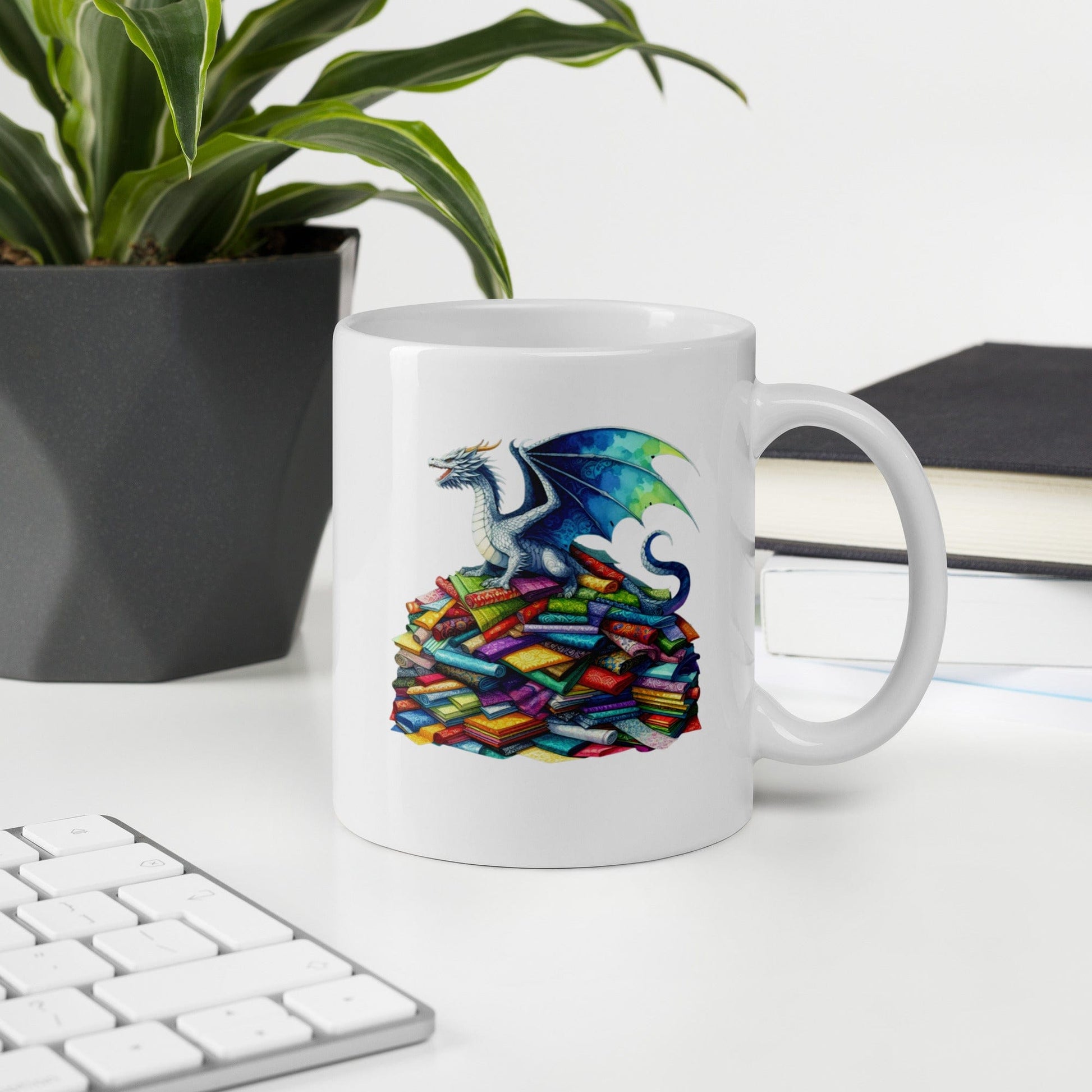 Fabric Dragon Hoarder Mug