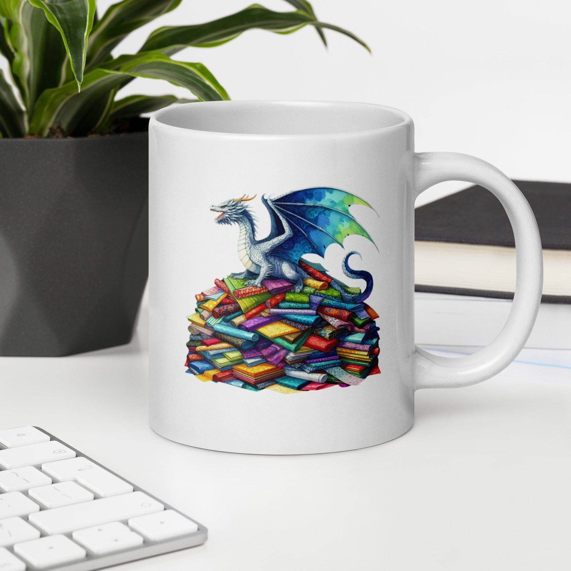 Fabric Dragon Hoarder Mug