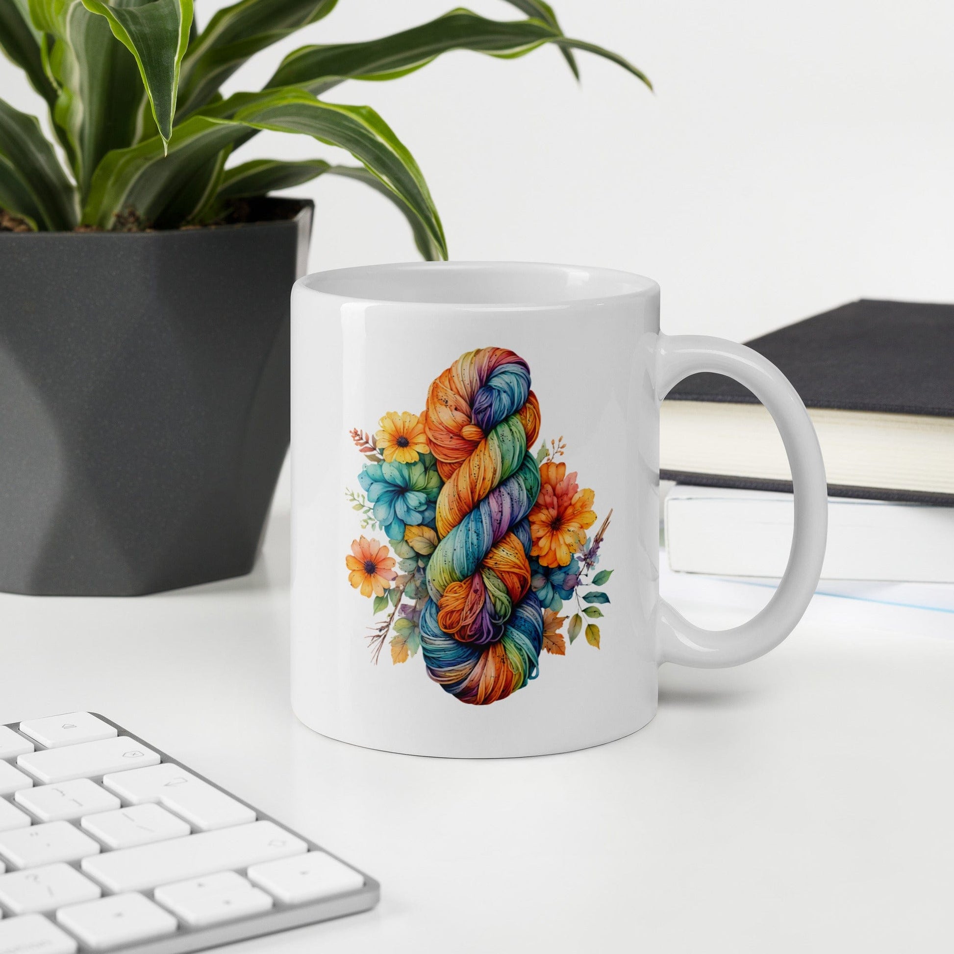 Floral Skein Mug