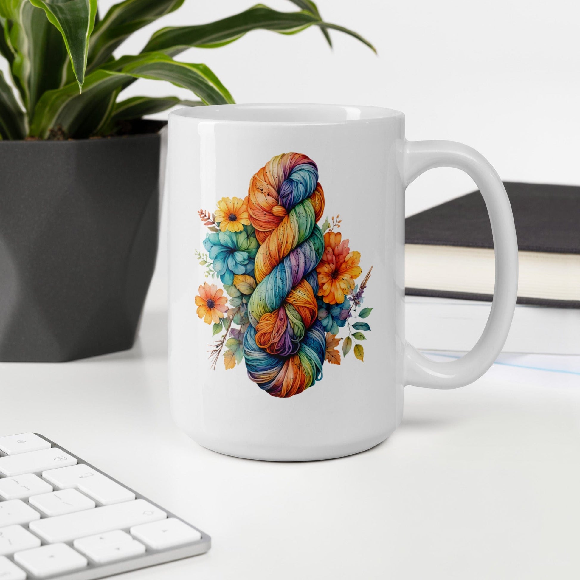 Floral Skein Mug