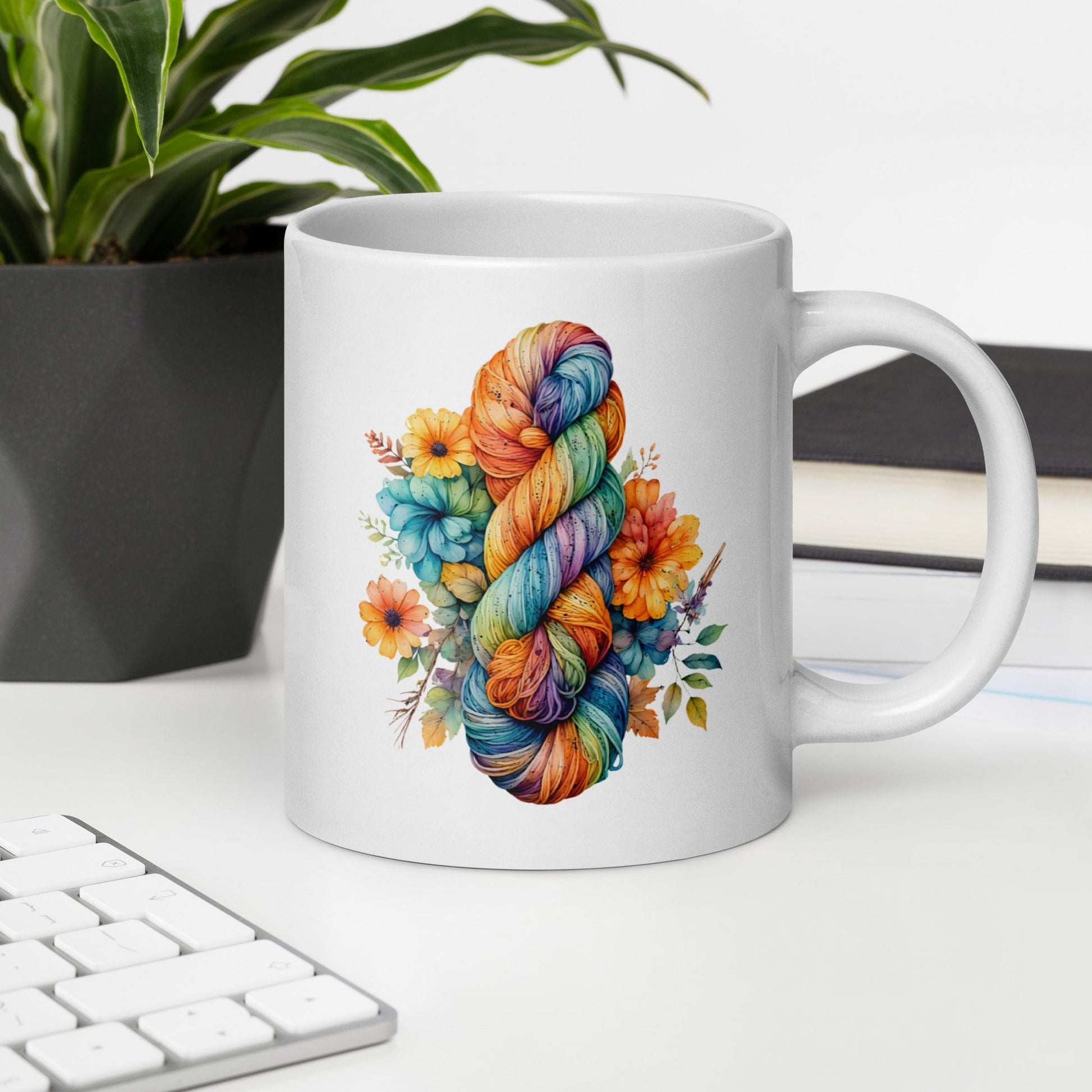 Floral Skein Mug