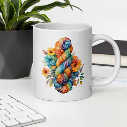 Floral Skein Mug