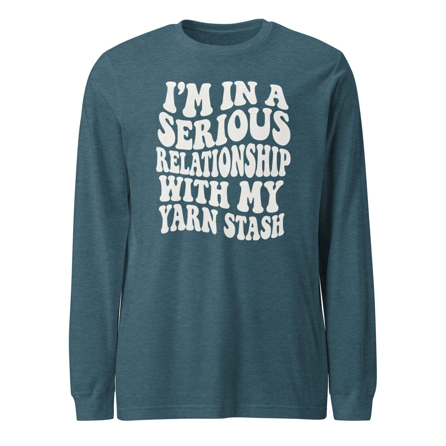 Serious Relationship Long Sleeve Tee Heather Deep Teal / S