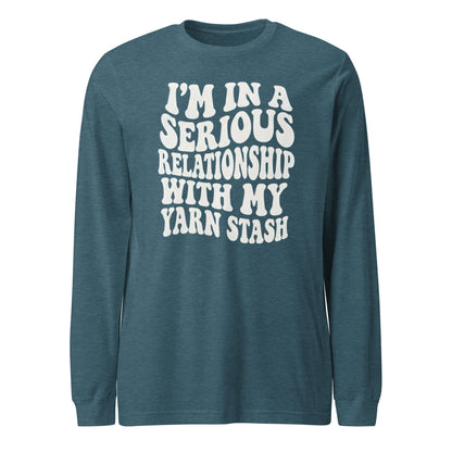 Serious Relationship Long Sleeve Tee Heather Deep Teal / S