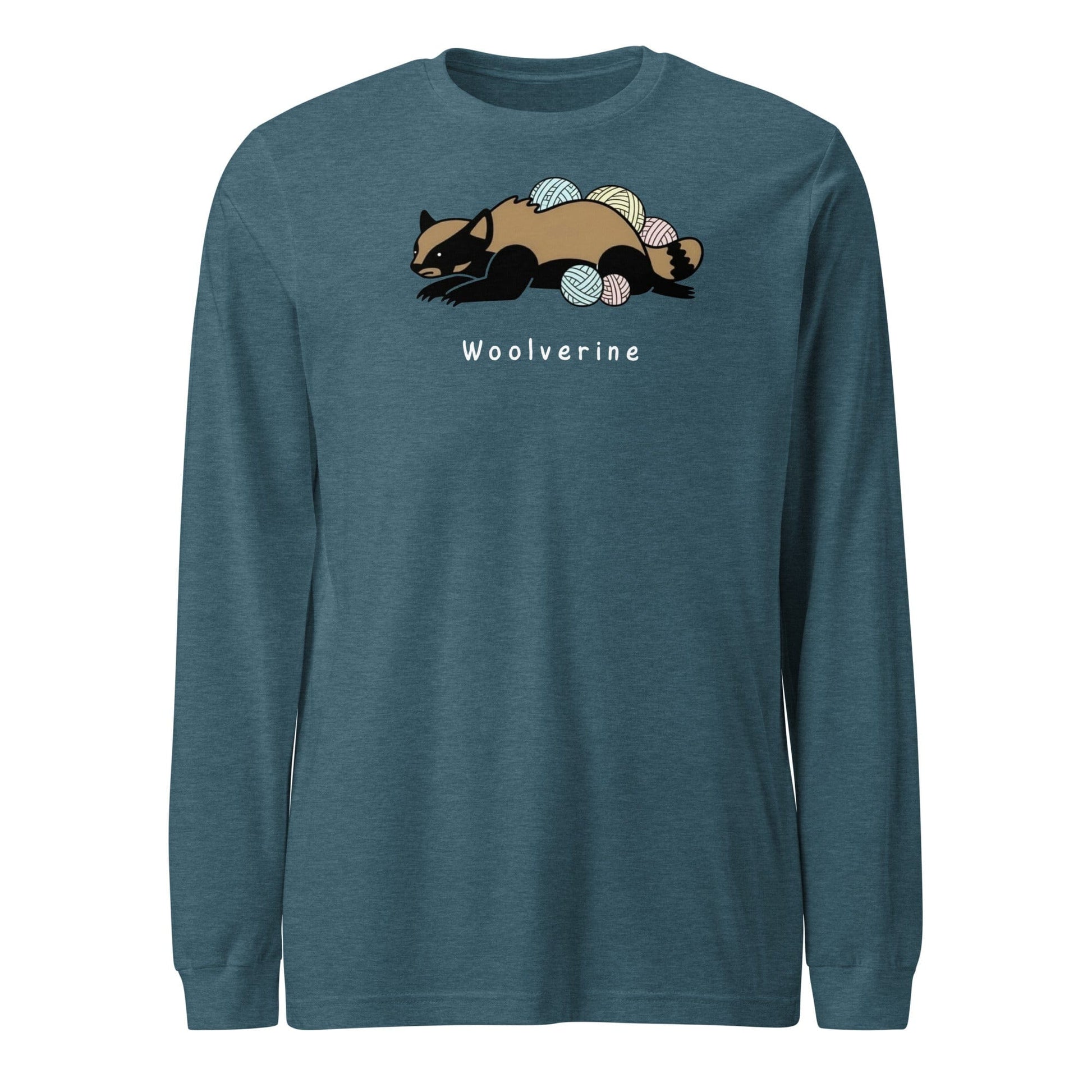 Woolverine Long Sleeve Tee Heather Deep Teal / S