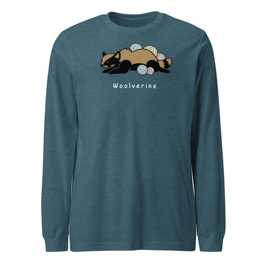 Woolverine Long Sleeve Tee Heather Deep Teal / S
