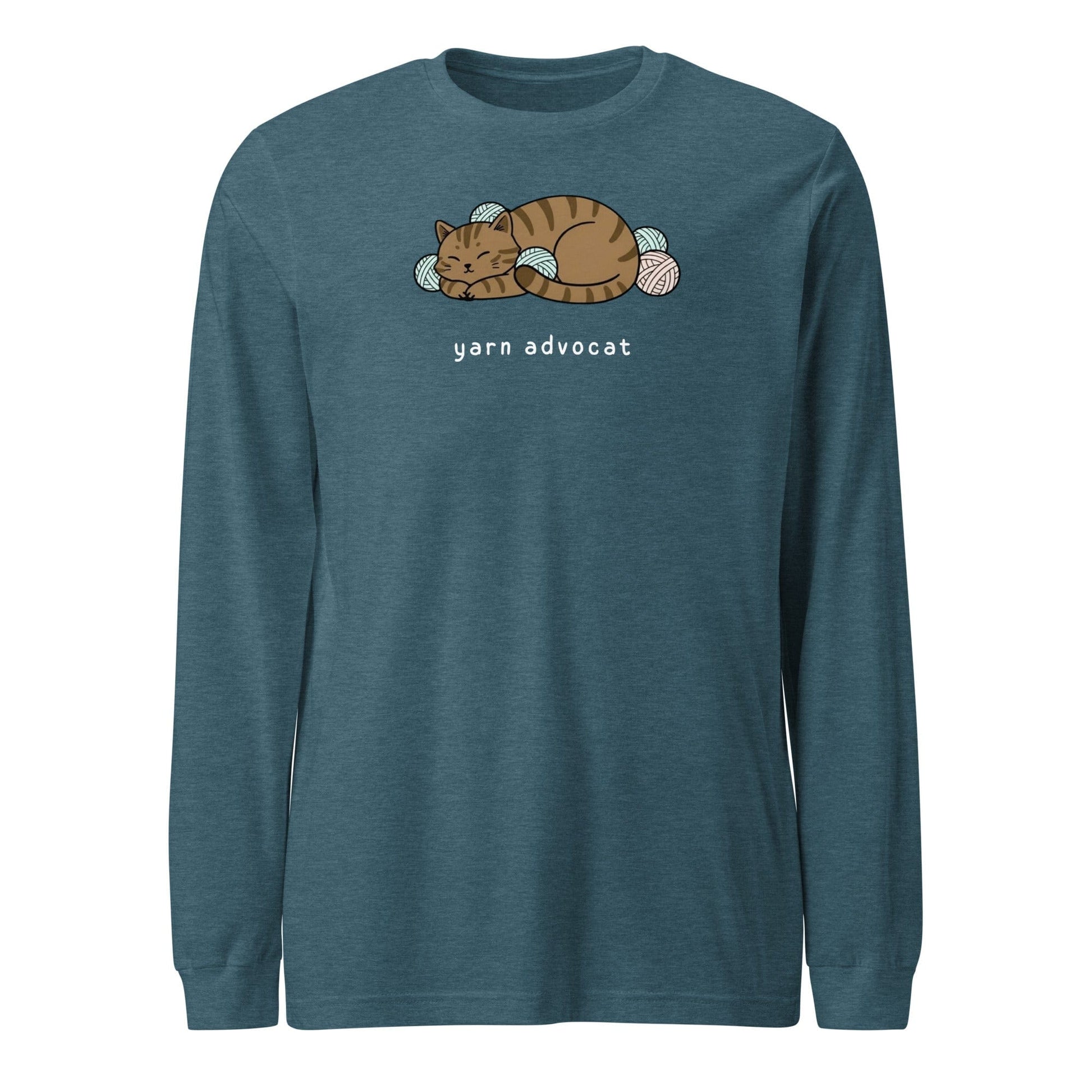 Yarn Advocat Long Sleeve Tee Heather Deep Teal / S