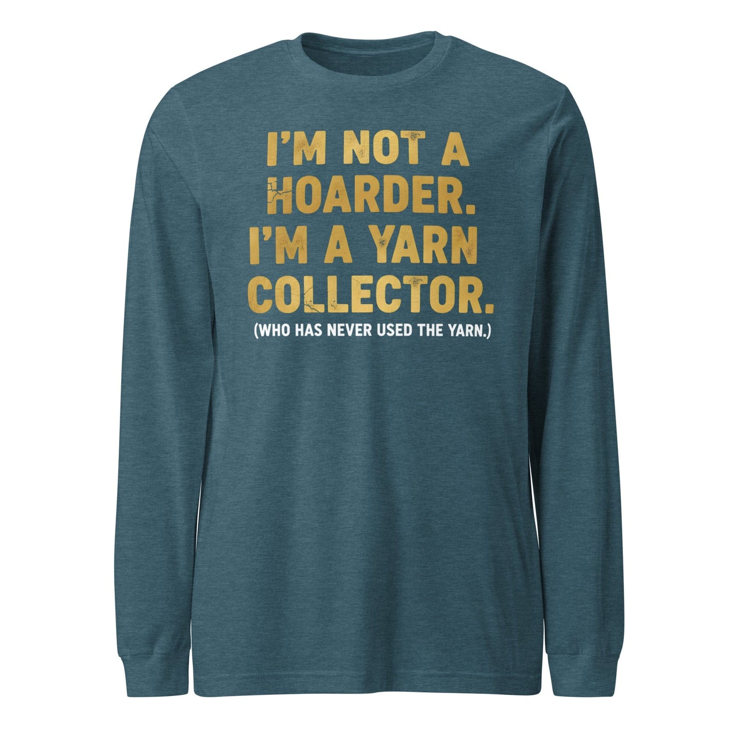 Yarn Collector Long Sleeve Tee Heather Deep Teal / S