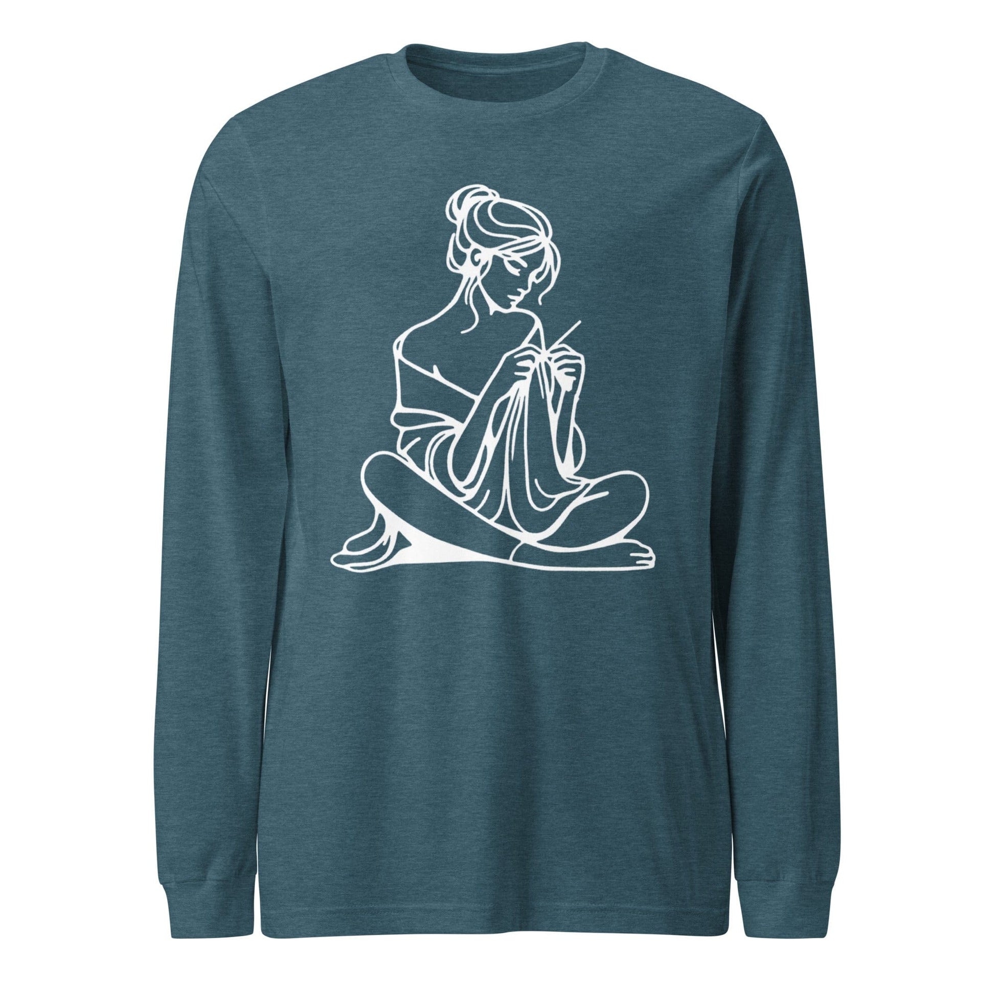 Breathe Long Sleeve Tee Heather Deep Teal / XS